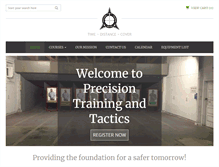 Tablet Screenshot of precisiontrainingandtactics.com